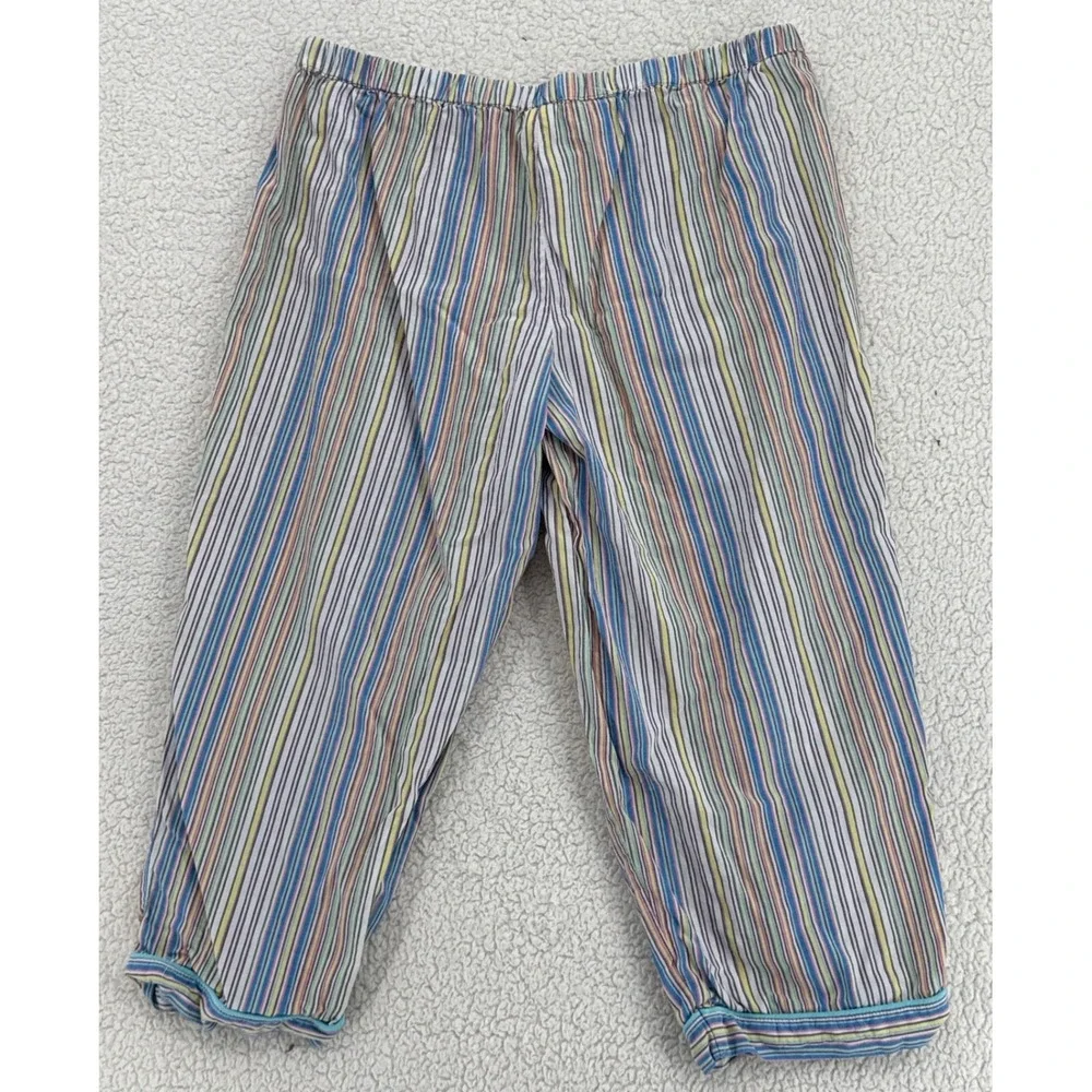 Victoria's Secret Women Size L Stripe Pajama Set Long Sleeve Button Top Pants - Picture 5 of 9